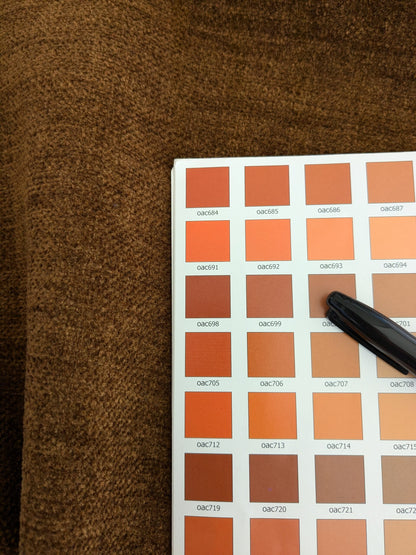 By yard Scalamandre Old World Weavers Chet Chestnut Brown Solid MSRP USD 112/y