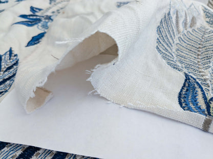 By yard Scalamandre Palampore Embroidery Porcelain Blue White Jacobean Tree of Life MSRP USD432/y