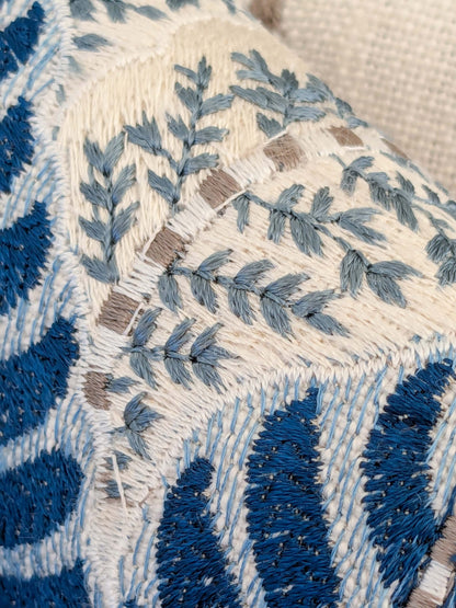 By yard Scalamandre Palampore Embroidery Porcelain Blue White Jacobean Tree of Life MSRP USD432/y