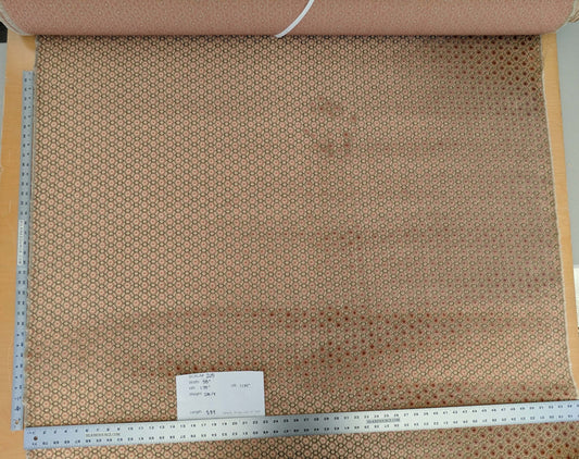 By yard Scalamandre Old World Weavers Manet Green Brown Beige Velvet Viscose Small Scales Geometric MSRP USD570/y