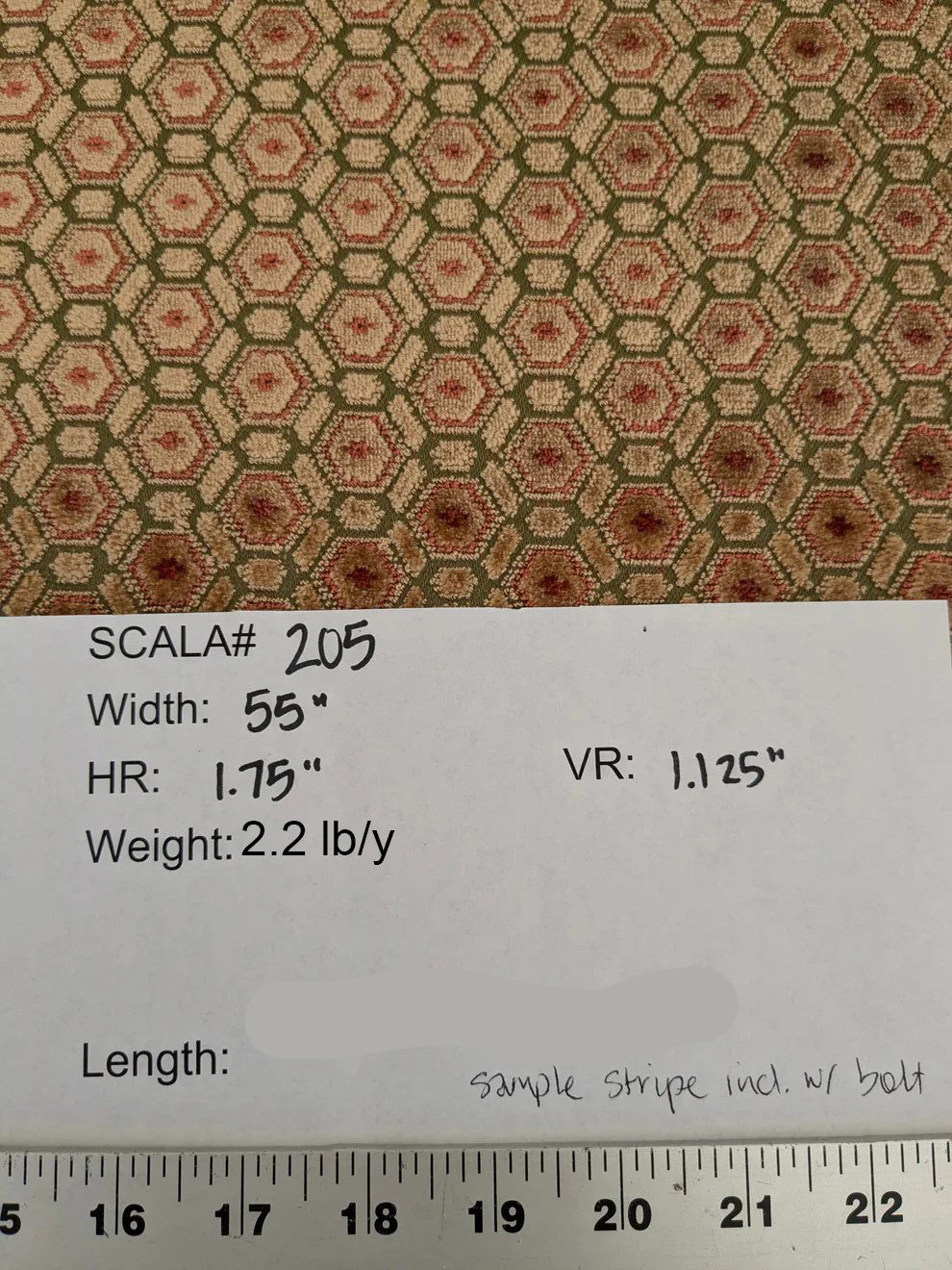 0.3 yards Scalamandre Old World Weavers Manet Green Brown Beige Velvet Viscose Small Scales Geometric MSRP USD570/y