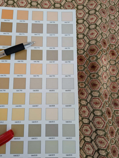 By yard Scalamandre Old World Weavers Manet Green Brown Beige Velvet Viscose Small Scales Geometric MSRP USD570/y