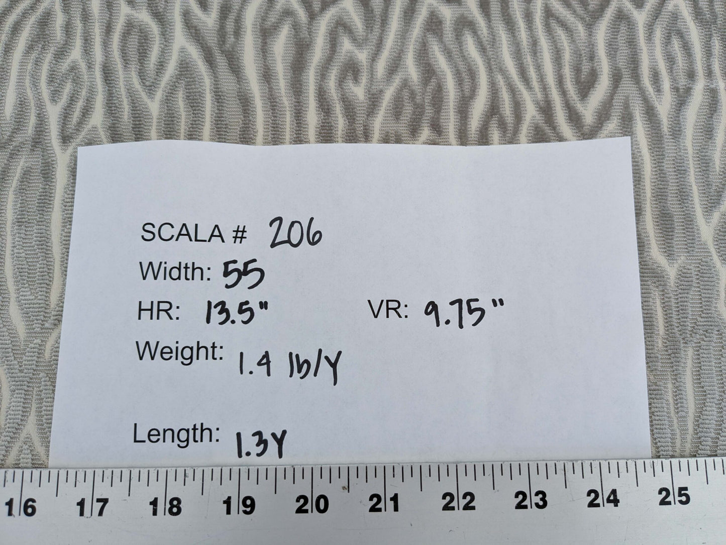 1.3yards Scalamandre Faux Bois Velvet Grey White Abstract Beige MSRP USD480/y