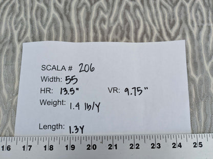 1.3yards Scalamandre Faux Bois Velvet Grey White Abstract Beige MSRP USD480/y