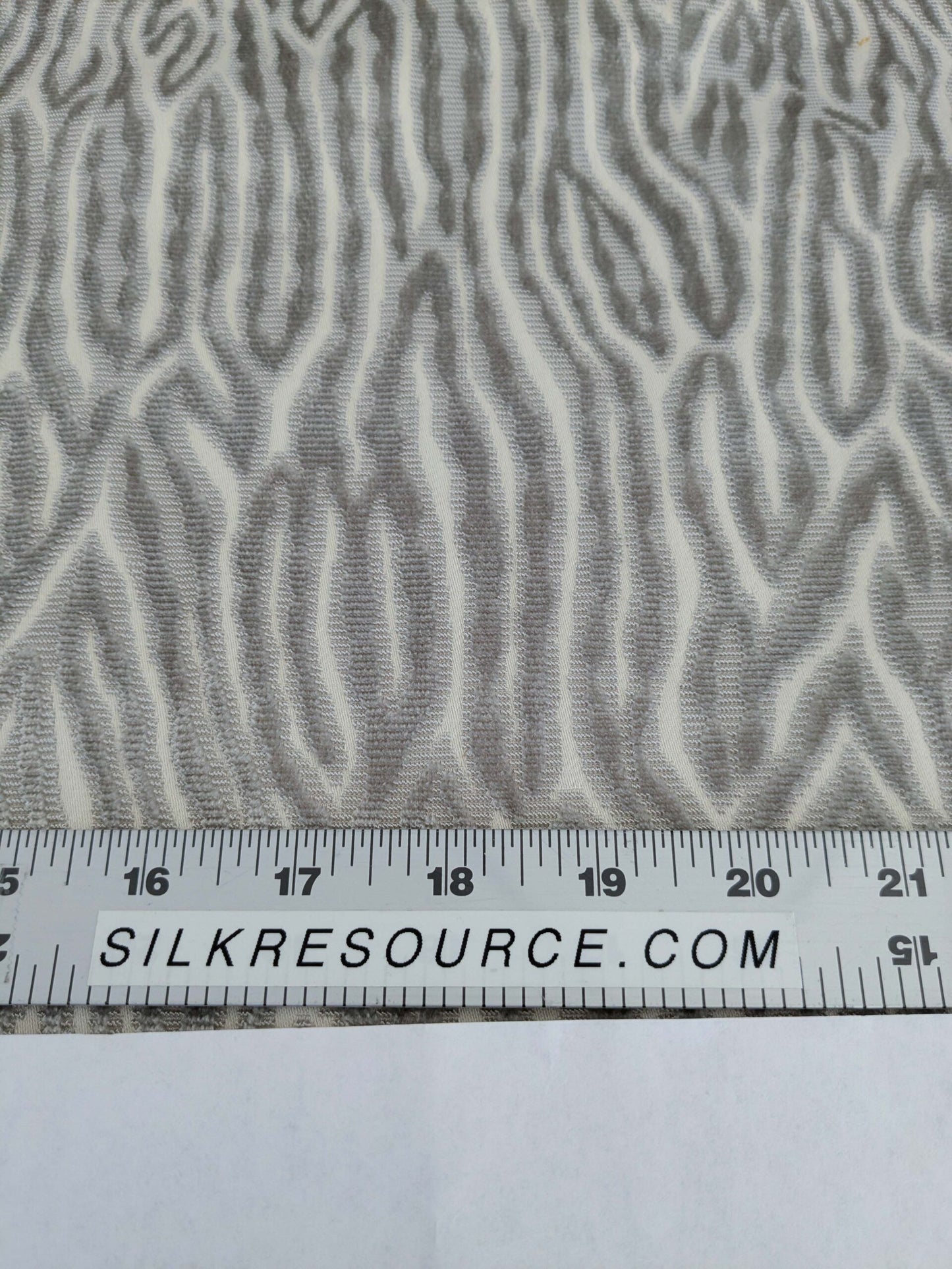 1.3yards Scalamandre Faux Bois Velvet Grey White Abstract Beige MSRP USD480/y