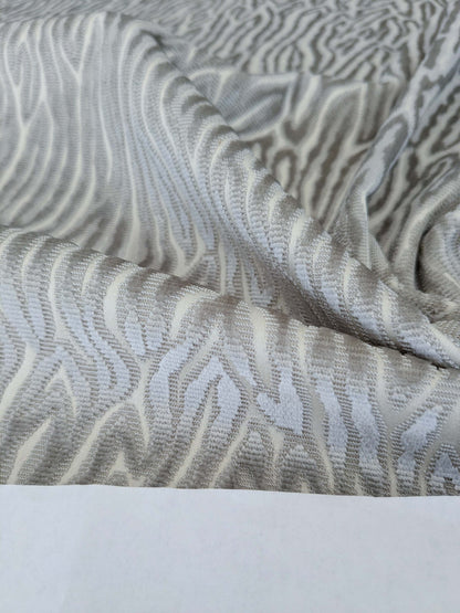 1.3yards Scalamandre Faux Bois Velvet Grey White Abstract Beige MSRP USD480/y