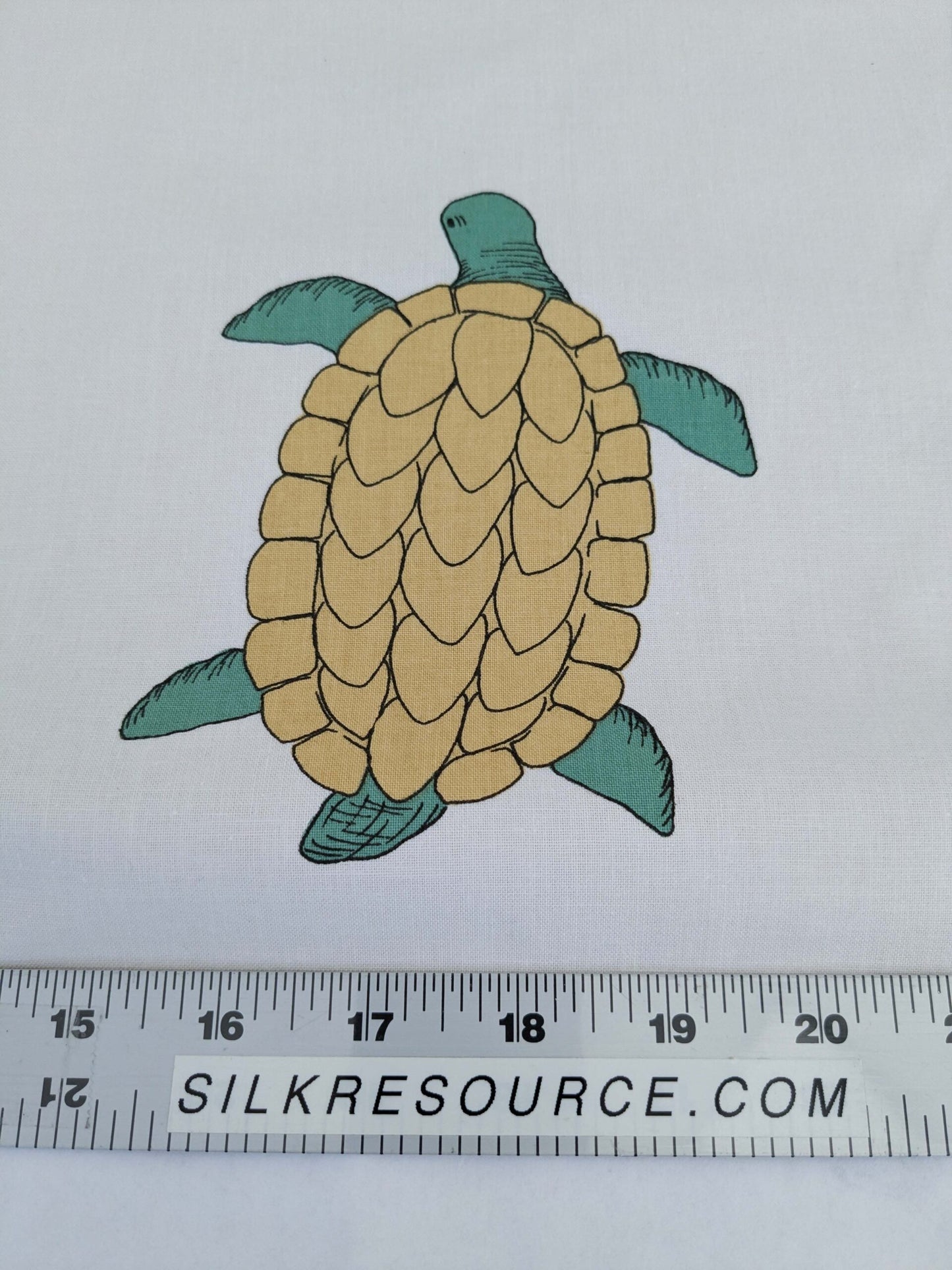 3.25yards Scalamandre Old World Weavers Teodor Sandberge Printed Fabric Turtle Stripe Blue White