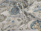 By yard Scalamandre Cream Blue Garden Harmony Embroidered Floral Peony Heavy MSRP USD 300+/Y