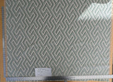 1.8yards Scalamandre Maze Velvet Sage Green White Lattice Geometric Cotton Linen MSRP USD 572/y