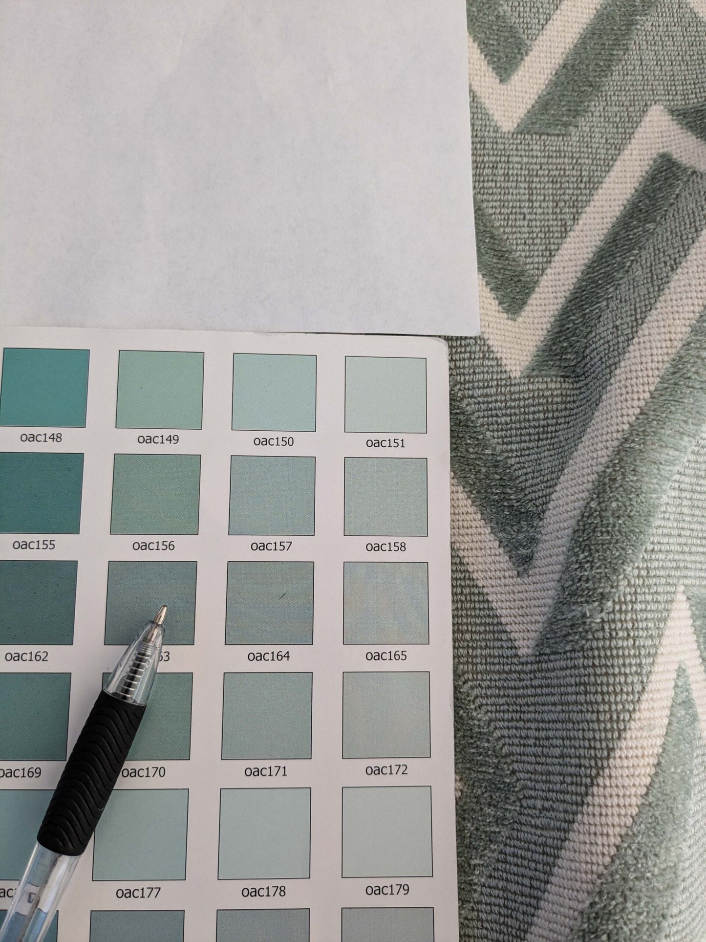 1.8yards Scalamandre Maze Velvet Sage Green White Lattice Geometric Cotton Linen MSRP USD 572/y