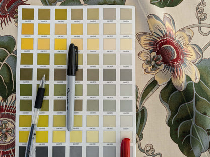 by yard Scalamandre Vintage-Inspired Passion flower Print Chintz Red Green Soft Beige Botanical Large Pattern