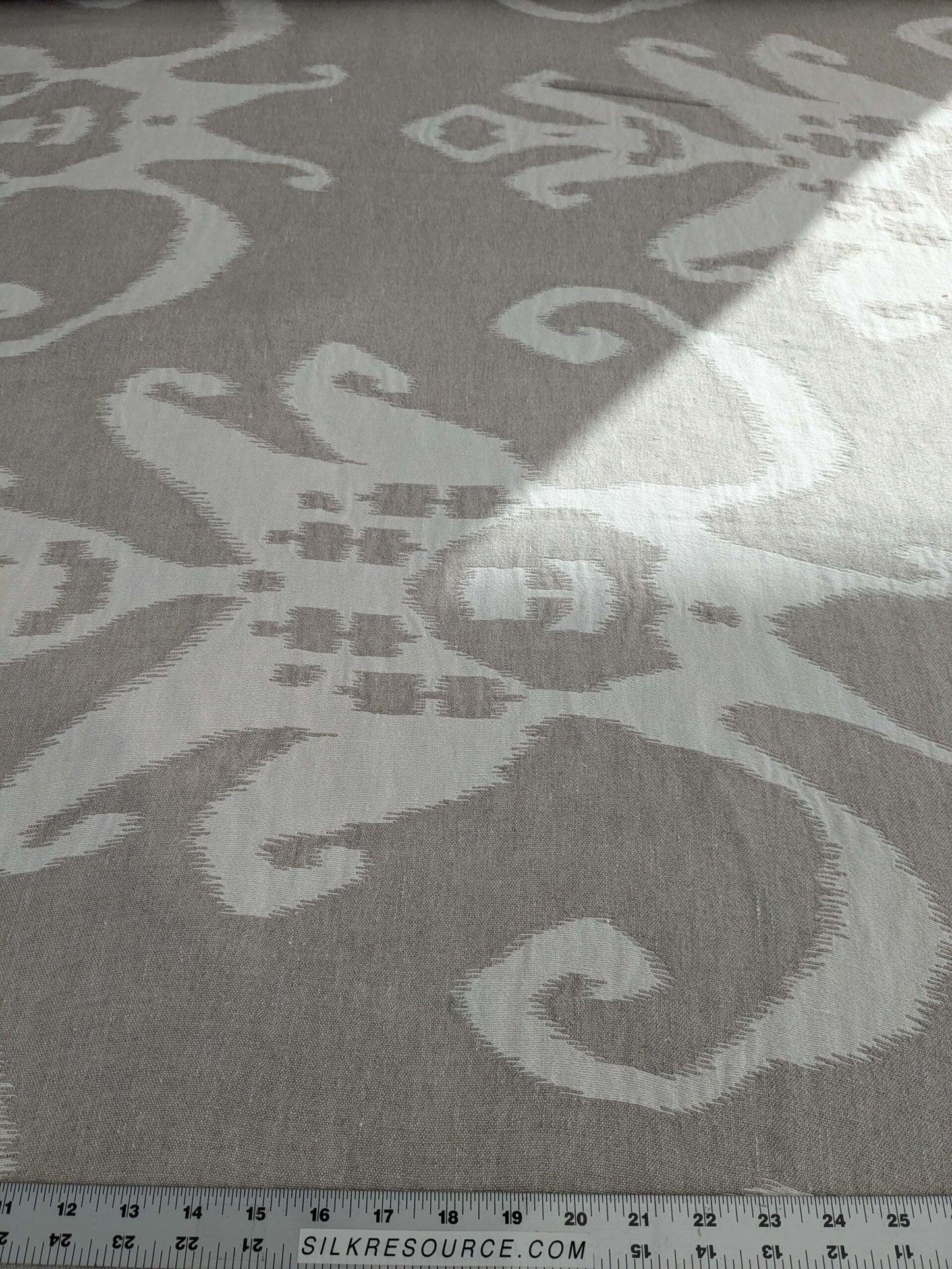 by yard Scalamandre Organic Textured Ikat Design Soft Neutrals Double Width