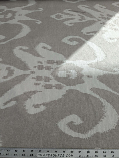 by yard Scalamandre Organic Textured Ikat Design Soft Neutrals Double Width