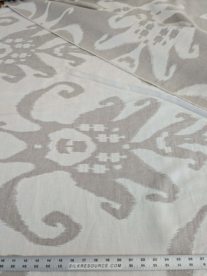 by yard Scalamandre Organic Textured Ikat Design Soft Neutrals Double Width