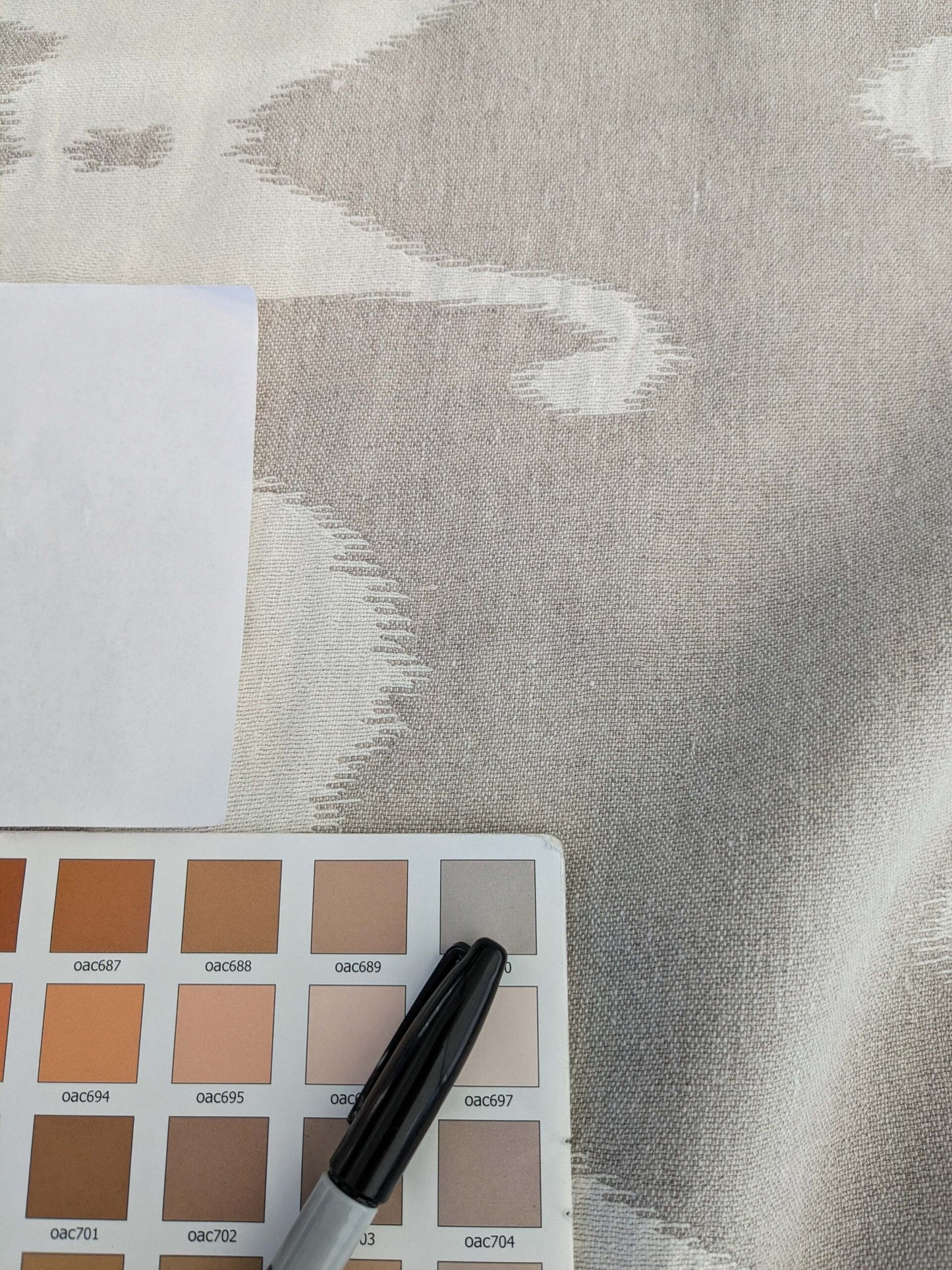 by yard Scalamandre Organic Textured Ikat Design Soft Neutrals Double Width