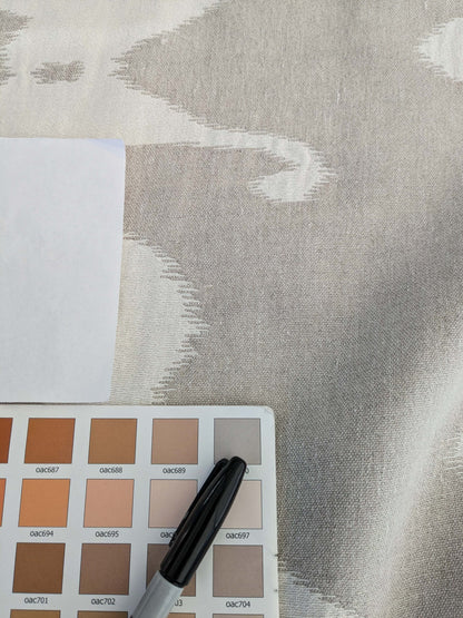 by yard Scalamandre Organic Textured Ikat Design Soft Neutrals Double Width