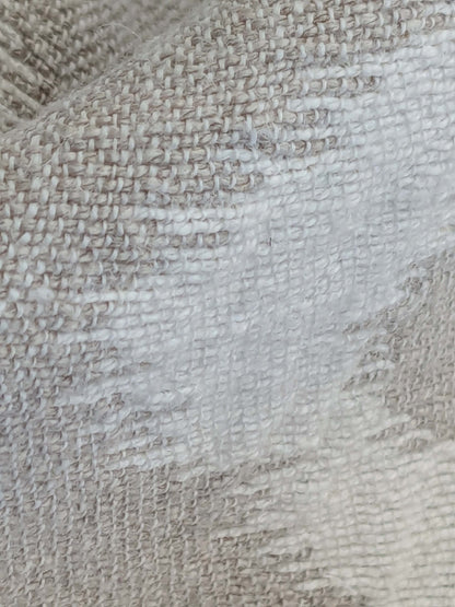 by yard Scalamandre Organic Textured Ikat Design Soft Neutrals Double Width