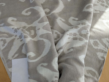 by yard Scalamandre Organic Textured Ikat Design Soft Neutrals Double Width