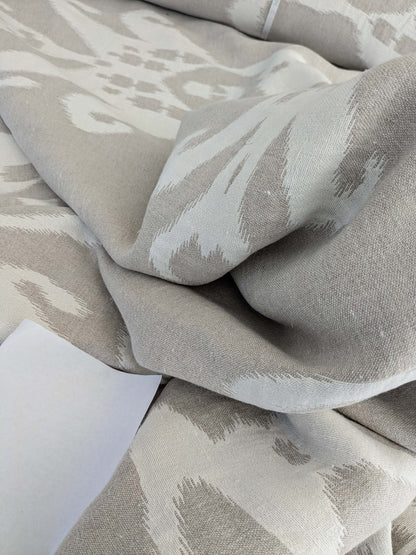 by yard Scalamandre Organic Textured Ikat Design Soft Neutrals Double Width