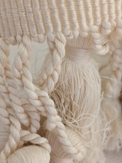 Scalamandre Tassel Fringe Trim White Ivory 2-Ev49