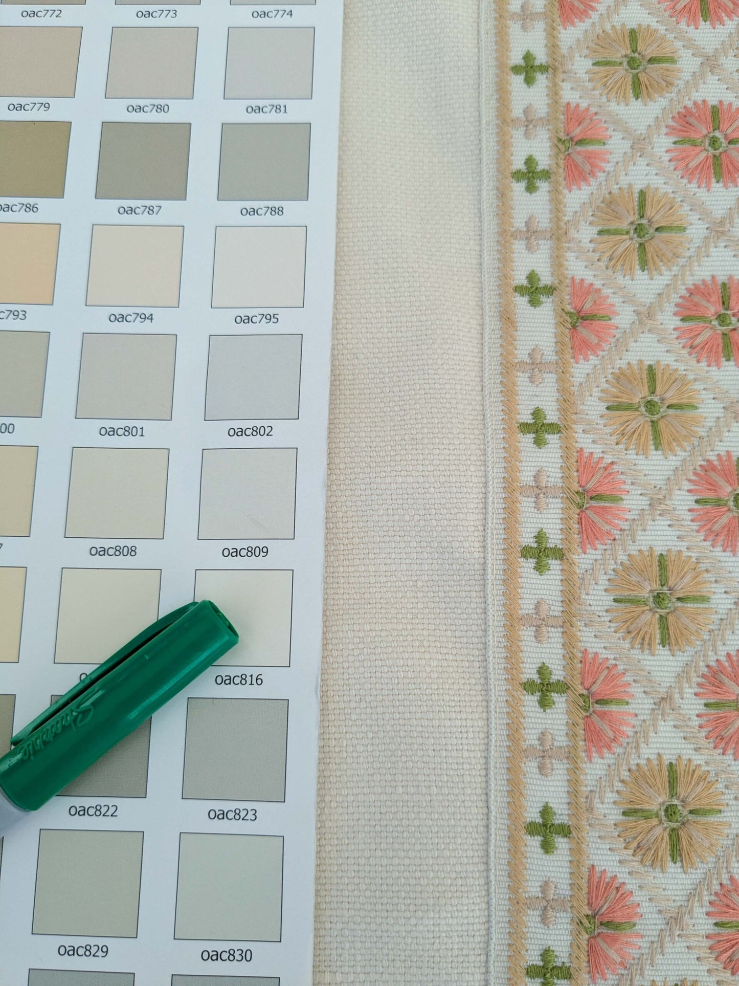 Scalamandre MET Pillow Case Square Elegant Floral Embroidery Cream White 15x22 inches 5-Ev49