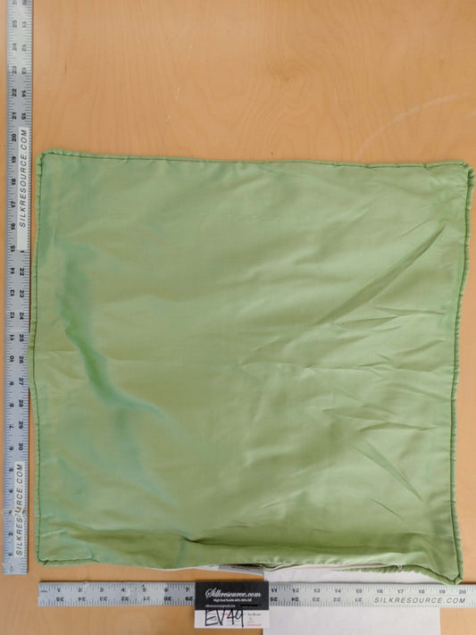 Scalamandre Pillow Case Square Solid Silk Green 19x19 inches 6-Ev49
