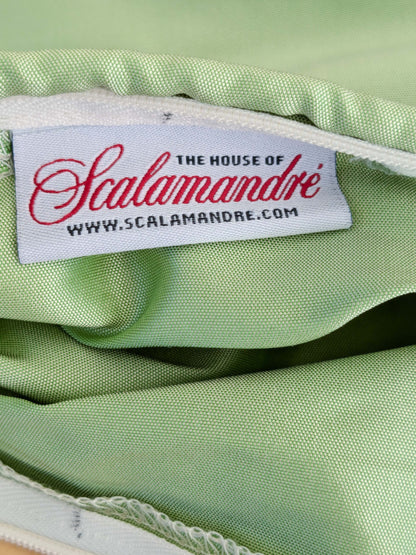 Scalamandre Pillow Case Square Solid Silk Green 19x19 inches 6-Ev49