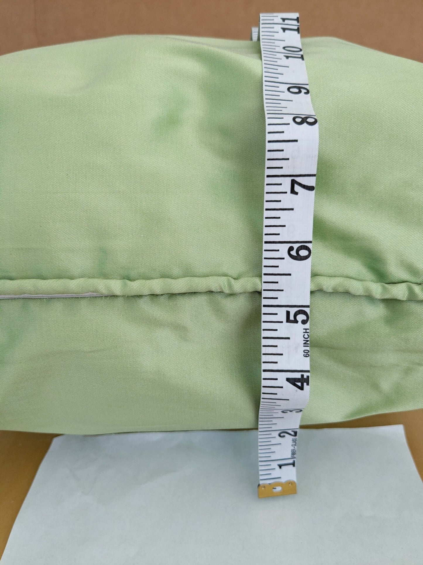 Scalamandre Pillow Case Square Solid Silk Green 19x19 inches 6-Ev49