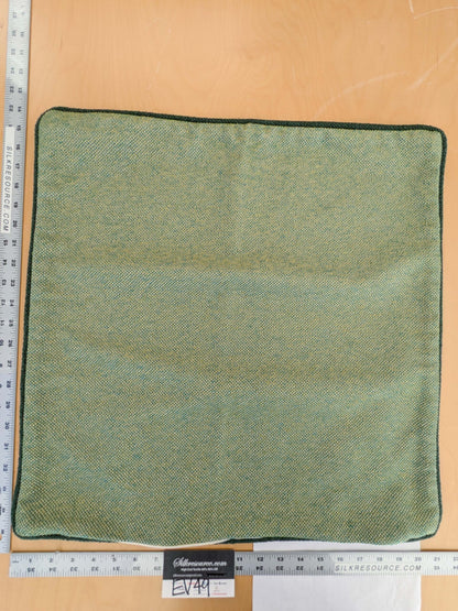 Scalamandre Pillow Case Square Green Small Scale Texture Solid 22"x21" inches 8-Ev49