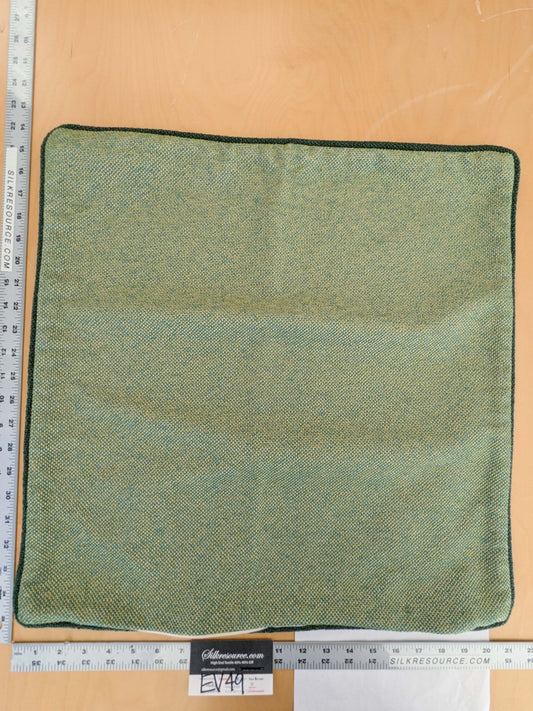 Scalamandre Pillow Case Square Green Small Scale Texture Solid 22"x21" inches 8-Ev49