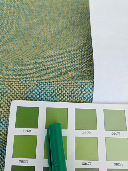 Scalamandre Pillow Case Square Green Small Scale Texture Solid 22"x21" inches 8-Ev49