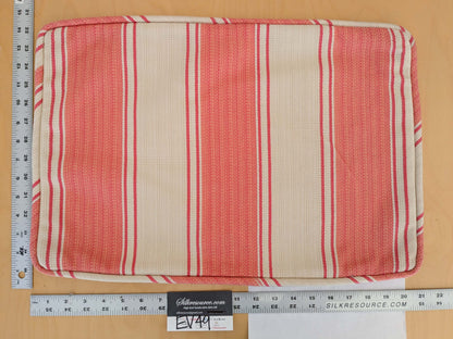 Scalamandre Pillow Case Square Stripe Beige Cream White 14"x22" inches 10-Ev49