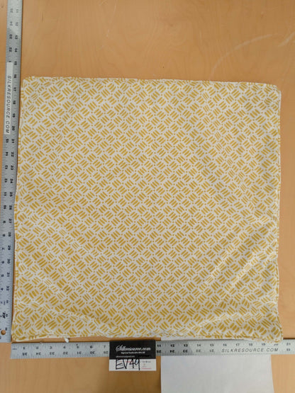 Scalamandre Pillow Case Square Geometric Basketweave Print Fabric Dash &amp; Dot Print 16"x20" inches 13-Ev49