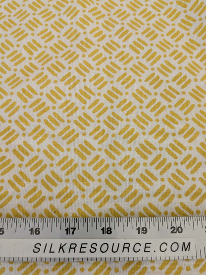 Scalamandre Pillow Case Square Geometric Basketweave Print Fabric Dash &amp; Dot Print 16"x20" inches 13-Ev49