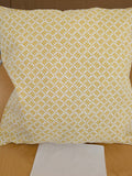 Scalamandre Pillow Case Square Geometric Basketweave Print Fabric Dash &amp; Dot Print 16"x20" inches 13-Ev49