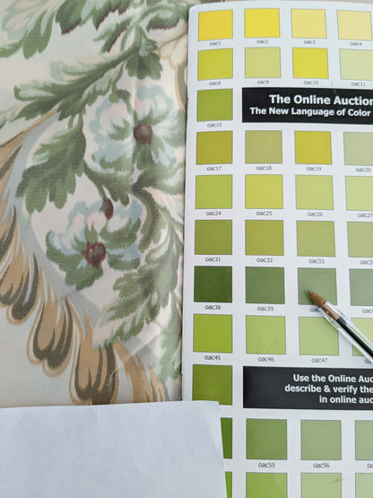 2.4y x 51"w Scalamandre Lelievre Paris Versailles Multi on Creme Warp Silk Floral Print Historic MSRP US 1200+  16-Ev49