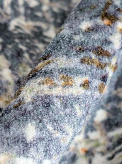 1.4y x 54"w Scalamandre Old World Weavers Travertine Grotto Deep Blue Velvet Abstract Cotton MSRP USD256/y 20-Ev49