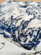 1.2y x 66"w Scalamandre Summer Palace Porcelain Blue White Chinoiserie Scenic Toile MSRP USD 262/y 22-Ev49