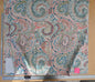 2.4y x 51" Scalamandre Malabar Paisley Embroidery Blue Pink White Rich Spring Colors MSRP USD 620/y Piece A 23-Ev49