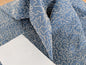 1.2y x 50"w Scalamandre Coraille Copenhagen Blue Embroidery Linen Abstract MSRP USD314/y  Piece B 27-Ev49