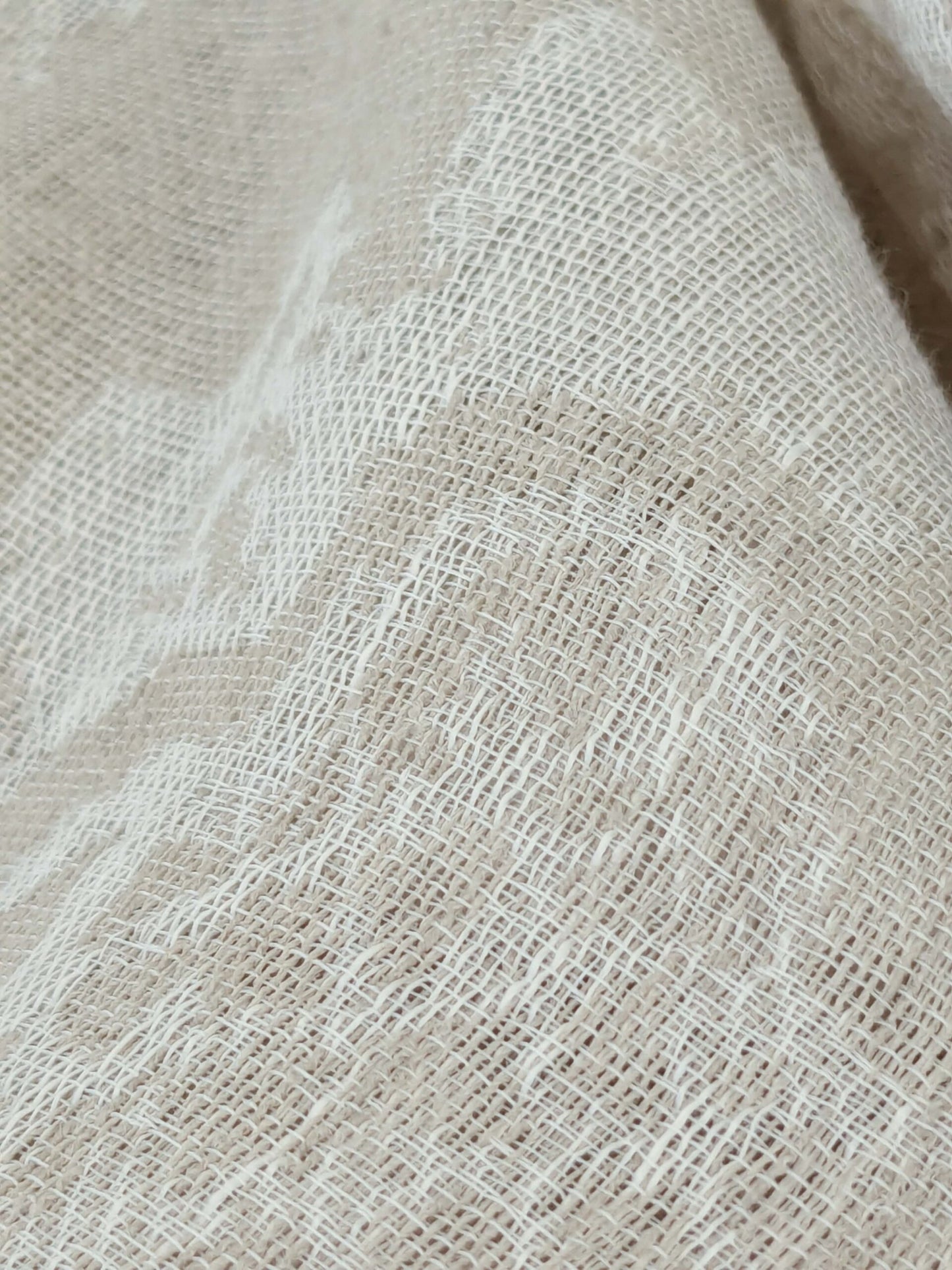 2.4y x 54"w Scalamandre Alhambra Bella Chantilly Beige Sheer Damask MSRP USD 298/y 32-Ev49