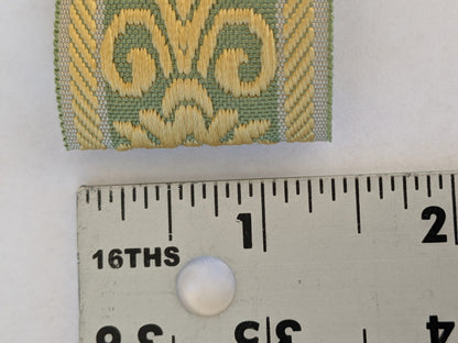 Scalamandre Louis XV Braid Fern Gold & Green  MSRP USD 130/y