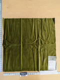 2 EV50 26" x 26" Scalamandre Square Indus Olive Green Plain Solid Cotton MSRP USD 210/y