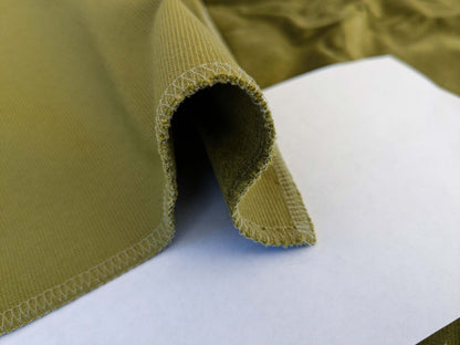 2 EV50 26" x 26" Scalamandre Square Indus Olive Green Plain Solid Cotton MSRP USD 210/y