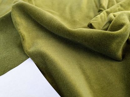 2 EV50 26" x 26" Scalamandre Square Indus Olive Green Plain Solid Cotton MSRP USD 210/y