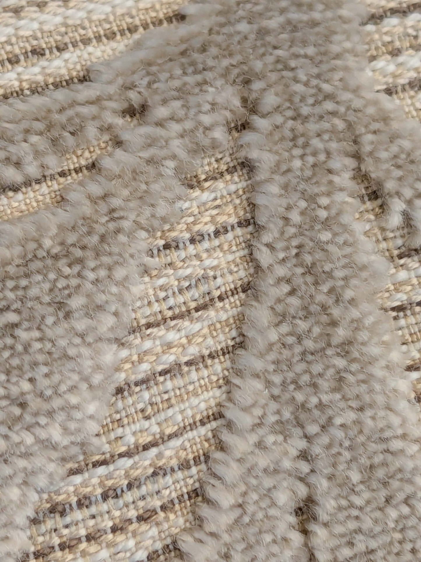 4 EV50 25" x 26" Scalamandre Square Argento Natural Cream Cut-Velvet Leaves MSRP USD 380/y