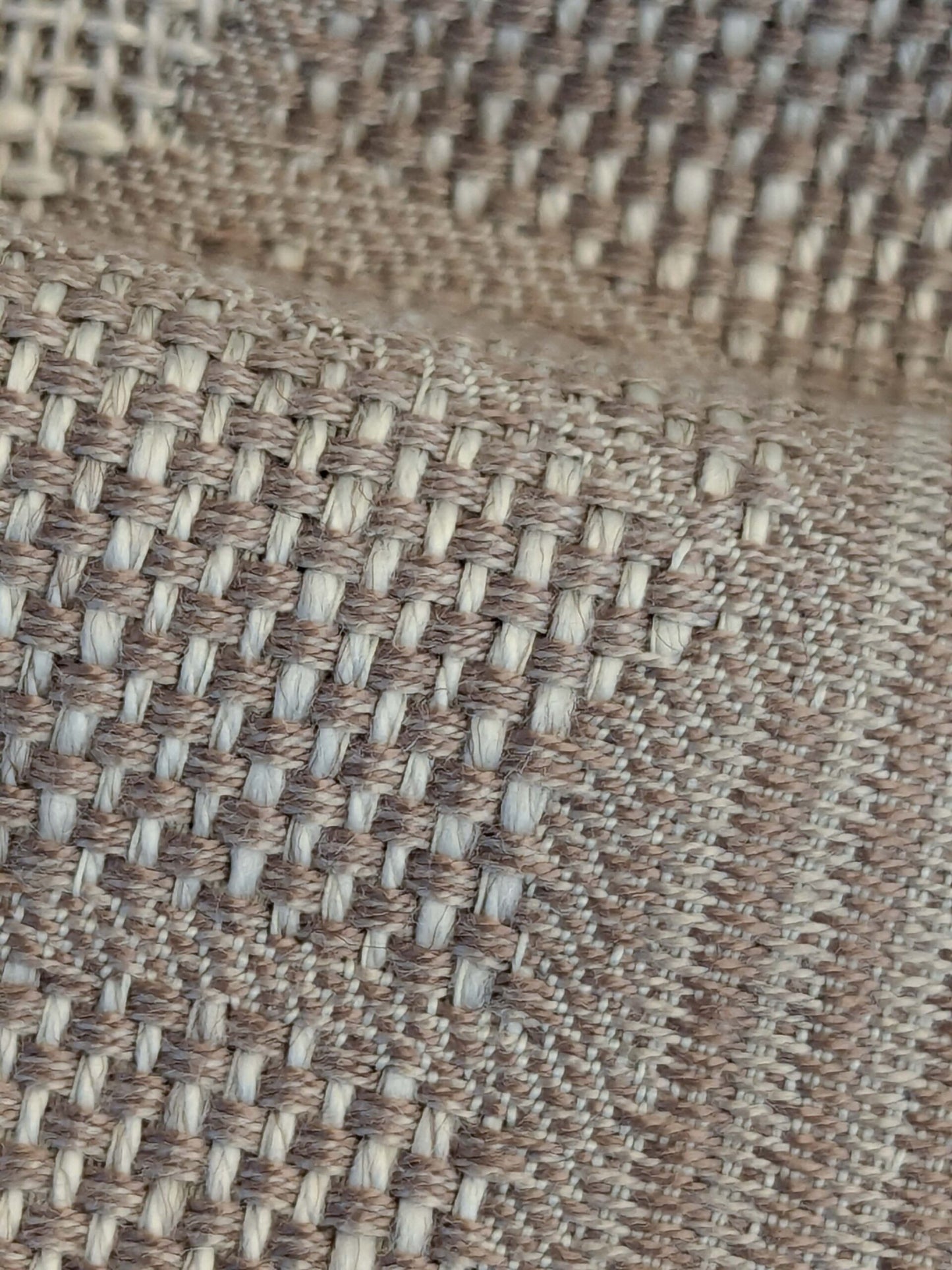 5 EV50 25" x 26" Scalamandre Square  Edmond Petit Bastide Basalte Tan Brown Floral Polyester