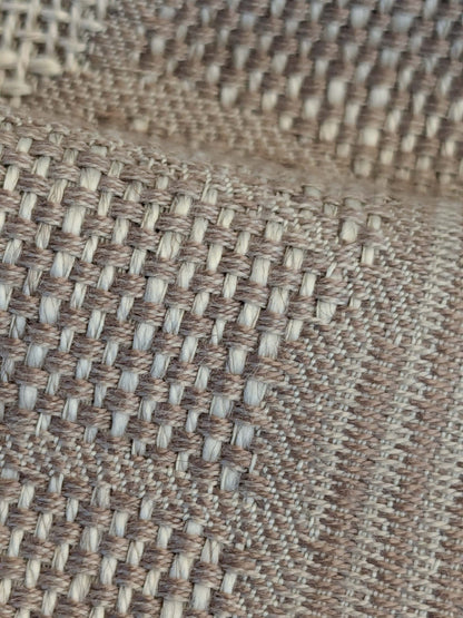 5 EV50 25" x 26" Scalamandre Square  Edmond Petit Bastide Basalte Tan Brown Floral Polyester