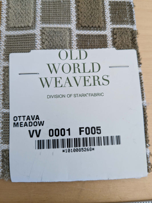 7 EV50 36" x 28" Scalamandre Square Old World Weavers Ottava Meadow Geometric Ombre Small Scale MSRP USD200/y