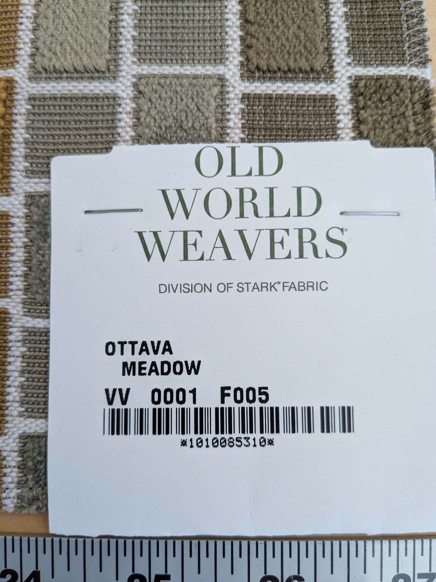 8 EV50 36" x 27" Scalamandre Square Old World Weavers Ottava Meadow Geometric Ombre Small Scale MSRP USD200/y